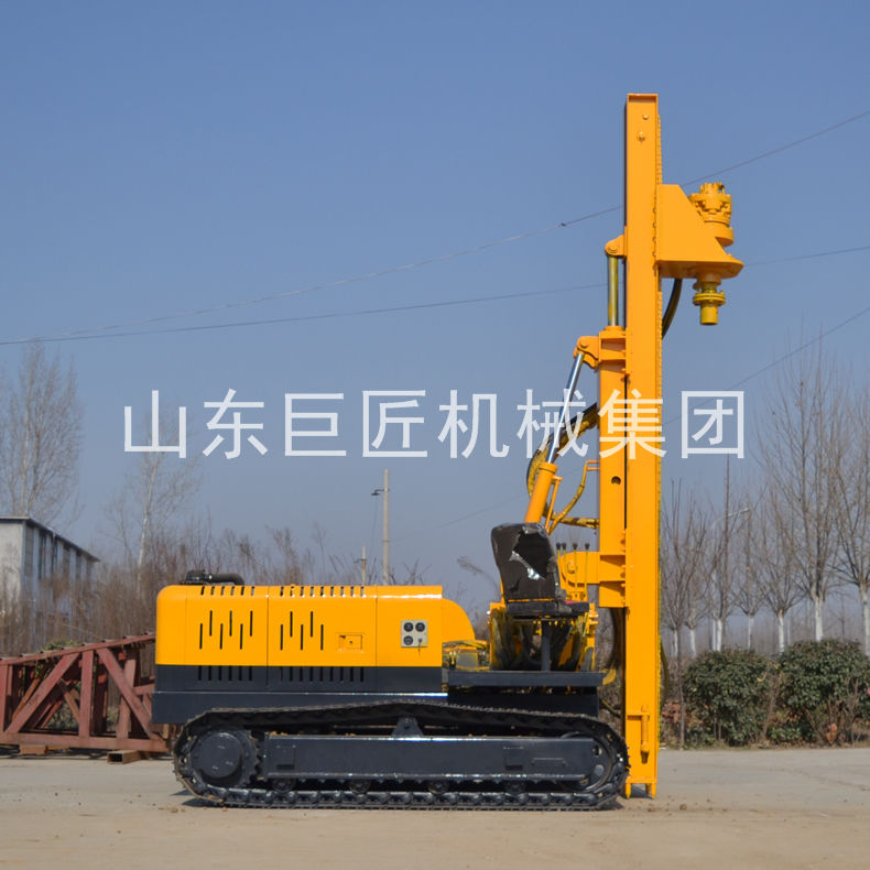 供應(yīng)華夏巨匠太陽能光伏液壓打樁機 基建工