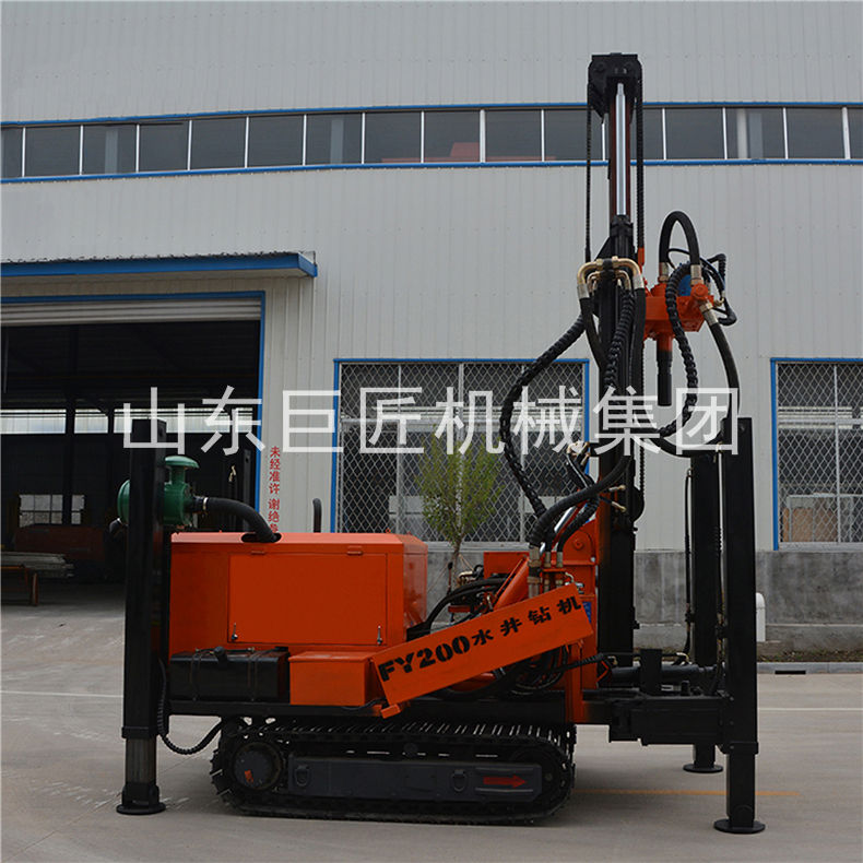 供應(yīng)華夏巨匠200米履帶式水井鉆機(jī) 小型