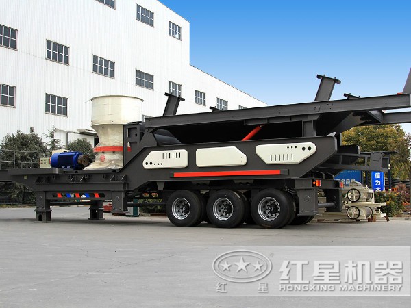 供應建筑垃圾輪胎移動破碎機價格LJ
