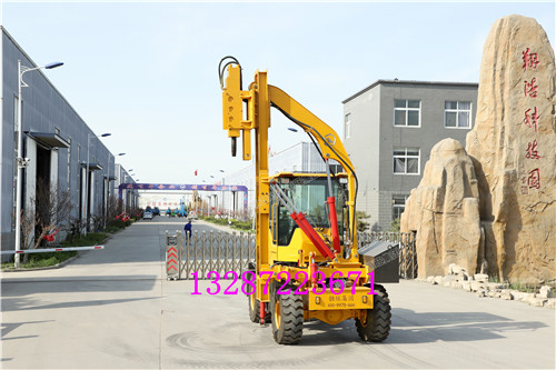 供應(yīng)高速公路護(hù)欄打樁機(jī)  裝載式護(hù)欄打樁
