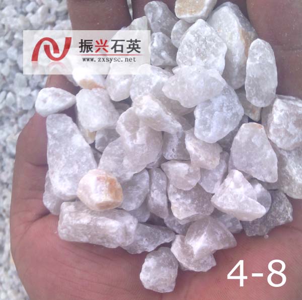 供應河南4-8毫米石英砂水處理濾料專用