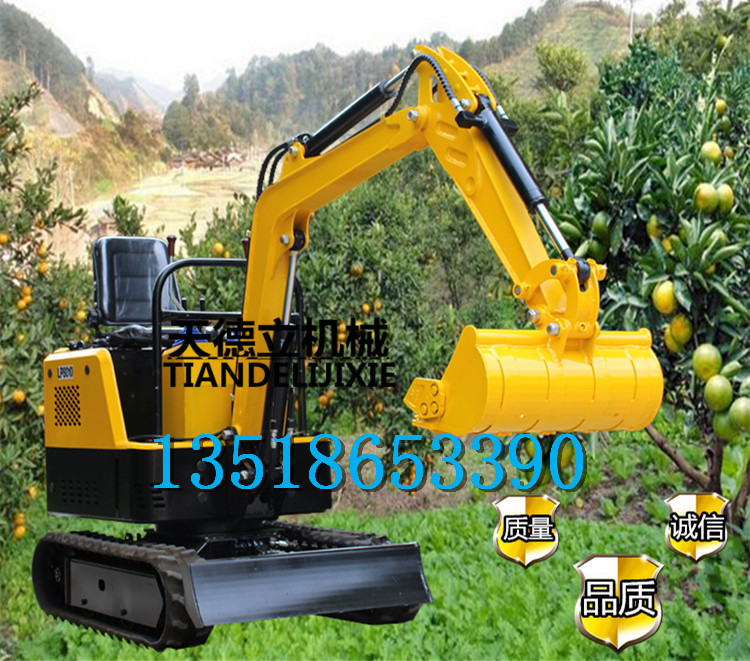 供應(yīng)1噸多功能植樹挖坑挖溝機(jī) 小型挖掘機(jī)